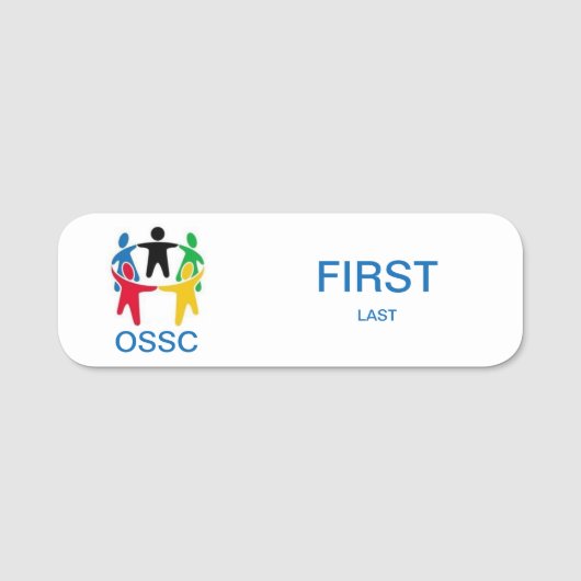 Logo Nametag Naamplaatje (Voorkant)