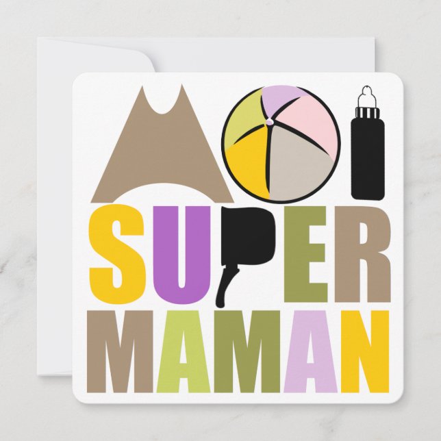 Logo Nature-kaart - Ik Super Mama (Voorkant)