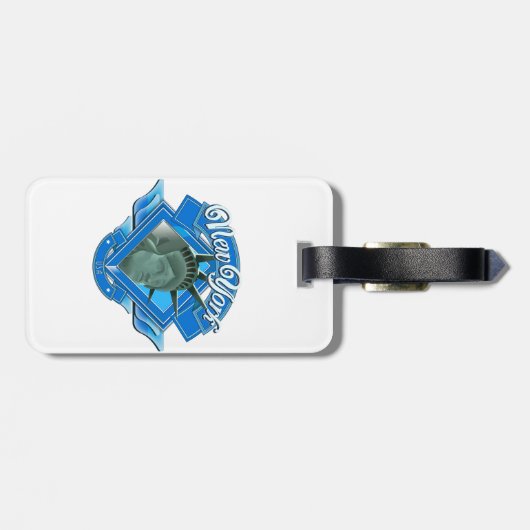  Logo New York Liberty Bagagelabel (Achterkant horizontaal)