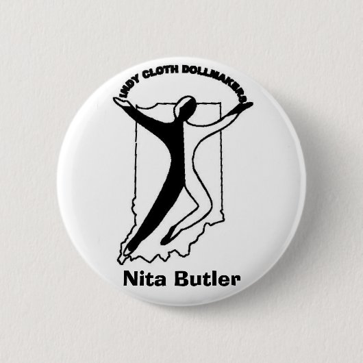 logo, Nita Butler Ronde Button 5,7 Cm (Voorkant)
