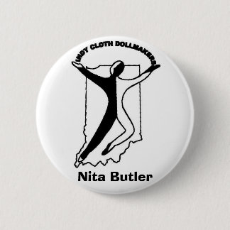 logo, Nita Butler Ronde Button 5,7 Cm