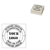 Logo of Foto Adres Ronde Rubberen Stempel Sjabloon (Gestempeld)