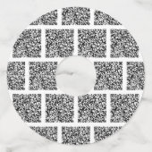 Logo of Foto en QR Code Wijnglas Label Sjabloon (Achterkant)