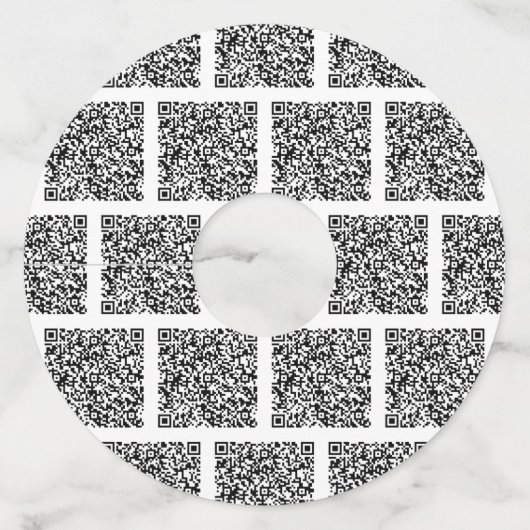 Logo of Foto en QR Code Wijnglas Label Sjabloon (Achterkant)