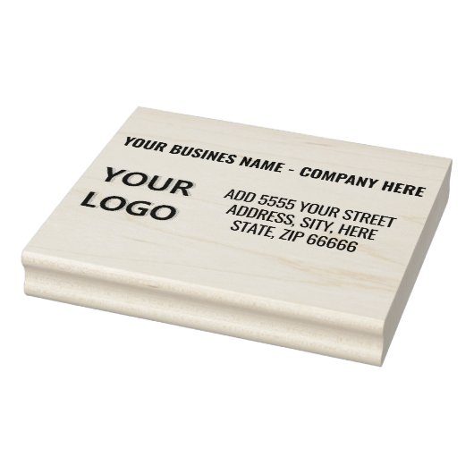 Logo of Foto Naam Adres Stempel Voorbeeld (Stempel)