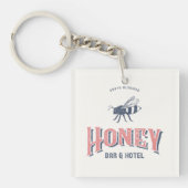 Logo of Honey Bar and Hotel Sleutelhanger (Voorkant)