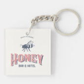 Logo of Honey Bar and Hotel Sleutelhanger (Achterkant)
