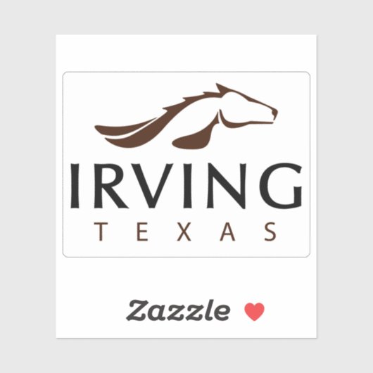 Logo of Irving, Texas, USA Sticker (Vel)