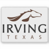 Logo of Irving, Texas, USA Sticker (Voorkant)