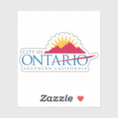 Logo of Ontario, California, USA Sticker (Vel)