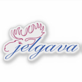 Logo of the city of Jelgava, Latvia Sticker