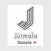 Logo of the city of Jūrmala, Latvia Sticker (Vel)