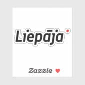 Logo of the city of Liepāja, Latvia Sticker (Vel)