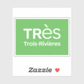 Logo of the city of Trois-Rivières, Quebec, Canada Sticker (Vel)