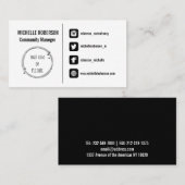 Logo of visitekaartje voor sociale media (Voorkant / Achterkant)