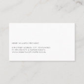 Logo olieverversing | Automonteur Auto Diensten Visitekaartje (Achterkant)