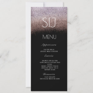 Logo Ombre Glitter Violet BW-menu Weddenschap Feestdagenkaart