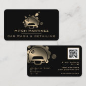 Logo omhulsel visitekaartje metallische autobel (Voorkant / Achterkant)