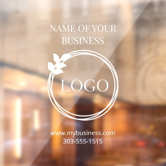 Logo Ondoorzichtig venster vastkleven Raamsticker (Vel 2)