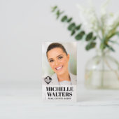 Logo onroerend goed | Aangepast Afbeelding voor za Visitekaartje (Staand voorkant)