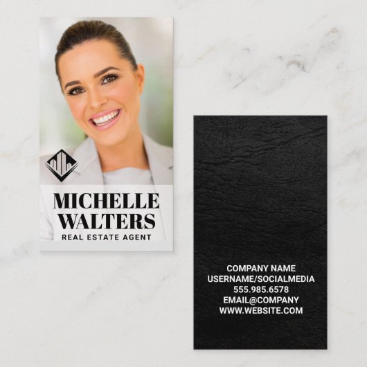 Logo onroerend goed | Aangepast Afbeelding voor za Visitekaartje (Voorkant / Achterkant)