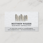 Logo onroerend goed | Brick Wall Visitekaartje (Voorkant)