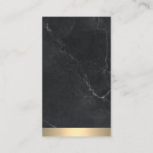 Logo onroerend goed | Goud | Marmer Visitekaartje (Achterkant)