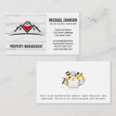 Logo onroerend goed | Hardwarehulpmiddelen Visitekaartje (Voorkant / Achterkant)