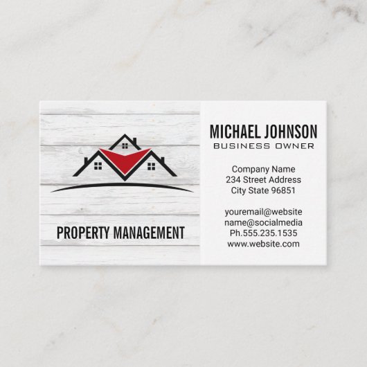 Logo onroerend goed | Hardwarehulpmiddelen Visitekaartje (Voorkant)