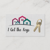 Logo onroerend goed | Huisdieren Visitekaartje (Voorkant)