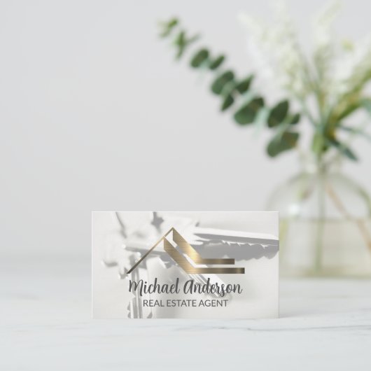 Logo onroerend goed | Keys Visitekaartje (Staand voorkant)