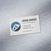 Logo onroerend goed | Leder Magnetisch Visitekaartje (Voorbeeld)