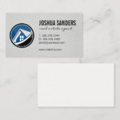 Logo onroerend goed | Leder Visitekaartje (Voorkant / Achterkant)