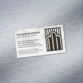 Logo onroerend goed | Marmer Magnetisch Visitekaartje (Voorbeeld)