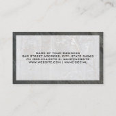 Logo onroerend goed | Marmer Slate Visitekaartje (Achterkant)