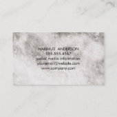 Logo onroerend goed | Marmer Trim | Lux-Visitekaar Visitekaartje (Achterkant)