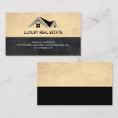 Logo onroerend goed | Marmer Visitekaartje (Voorkant / Achterkant)