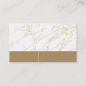 Logo onroerend goed | Marmer Visitekaartje (Achterkant)