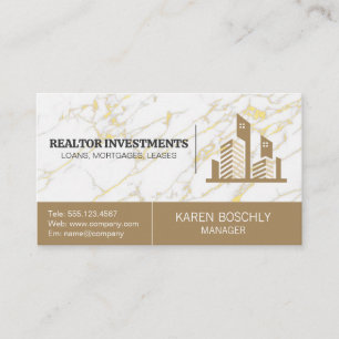 Logo onroerend goed   Marmer Visitekaartje