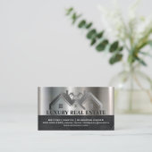 Logo onroerend goed | Marmer Visitekaartje (Staand voorkant)