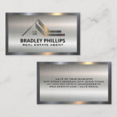 Logo onroerend goed | Metaal op metaal Visitekaartje (Voorkant / Achterkant)