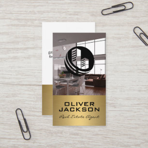 Logo onroerend goed   Modern binnenland Visitekaartje