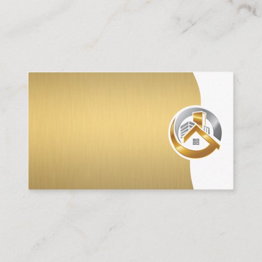 Logo onroerend goed | Modern Visitekaartje (Achterkant)