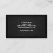 Logo onroerend goed | Sleutel en startpunt | Zwart Visitekaartje (Achterkant)