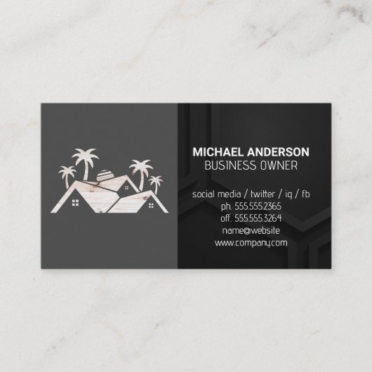 Logo onroerend goed visitekaartje (Voorkant)