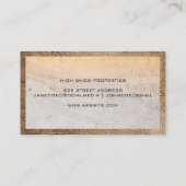 Logo onroerend goed | Zakelijke mensen Visitekaartje (Achterkant)