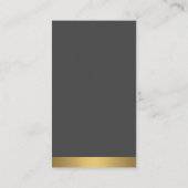 Logo onroerend goed | Zilver Gold Visitekaartje (Achterkant)