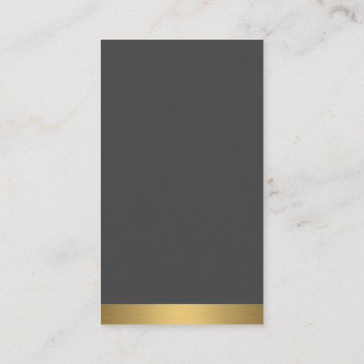 Logo onroerend goed | Zilver Gold Visitekaartje (Achterkant)