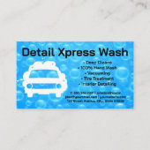 Logo-ontwerp voor automatisch wassen | Waterbellen Visitekaartje (Voorkant)