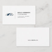 Logo onwonende huizen vastgoed visitekaartje (Voorkant / Achterkant)